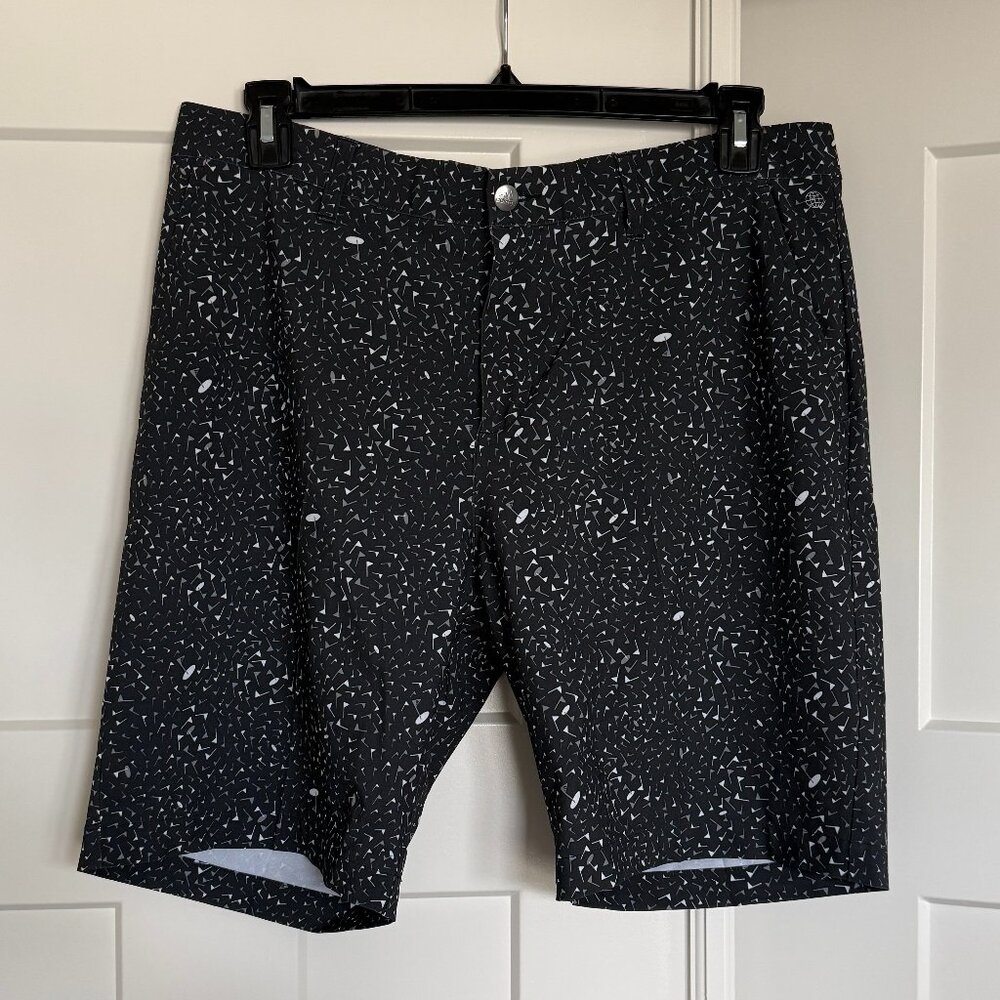 Adidas Men's Ultimate365 Flag-Print Golf Shorts Black Size 34"